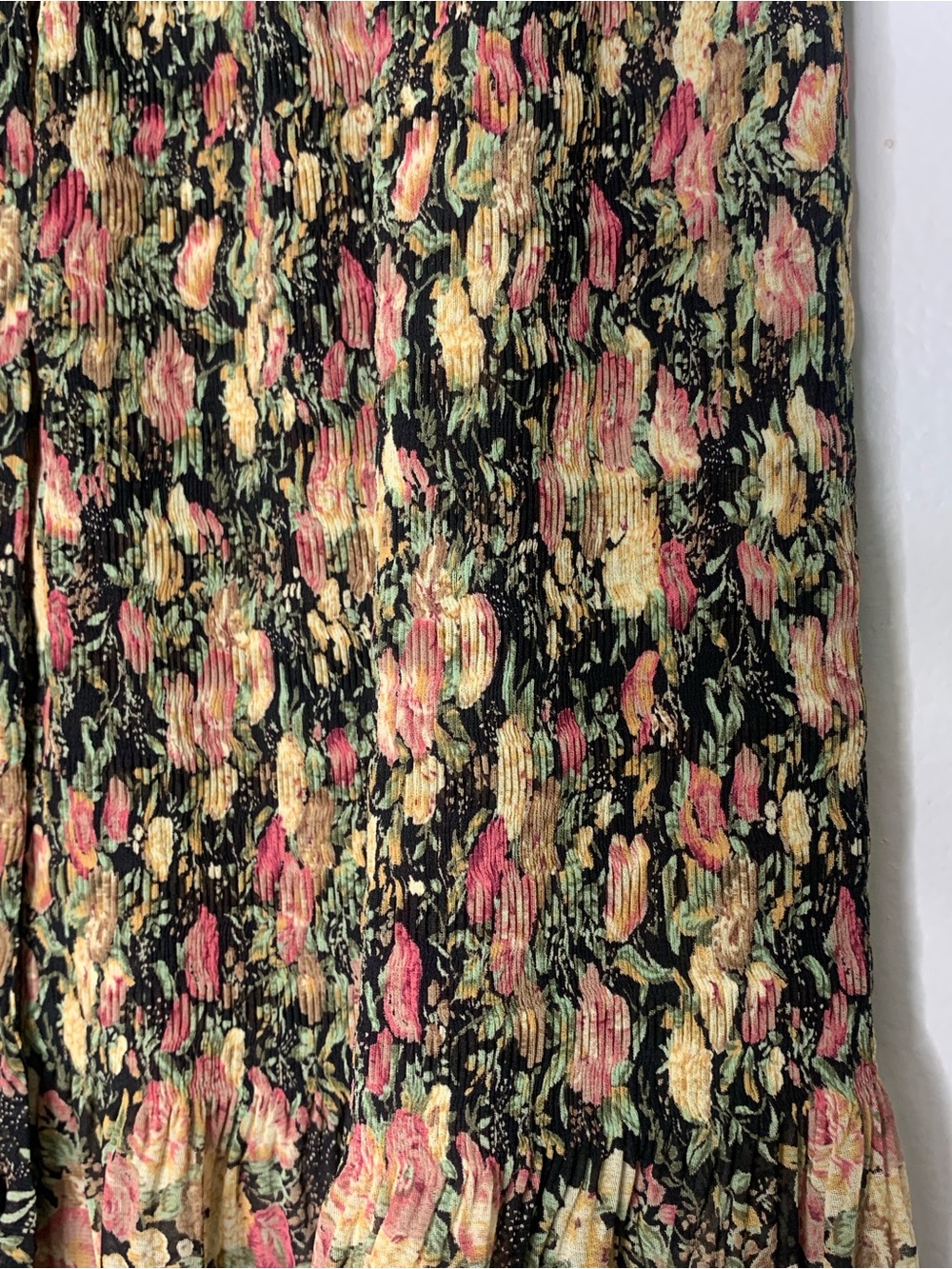 VTG Compagnie International Cottage Grandma Whimsey Garden Maxi skirt small - Picture 4 of 11